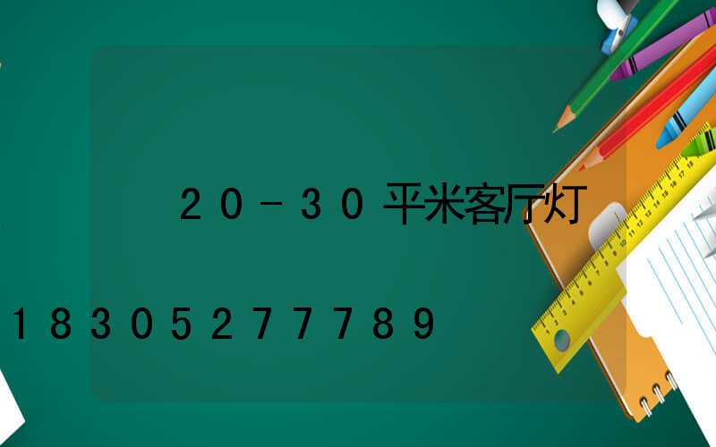 20-30平米客厅灯