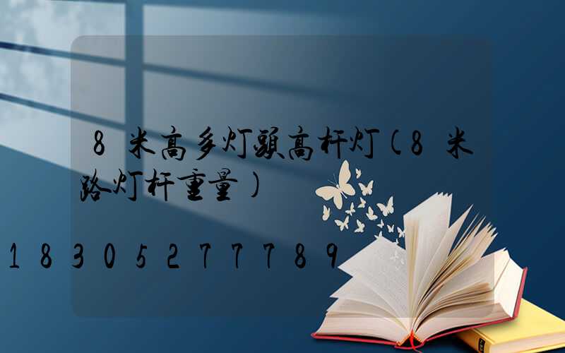 8米高多灯头高杆灯(8米路灯杆重量)