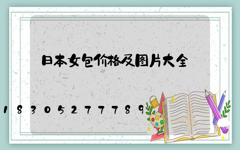 日本女包价格及图片大全