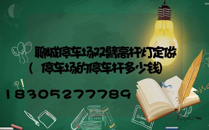 聊城停车场双臂高杆灯定做(停车场的停车杆多少钱)